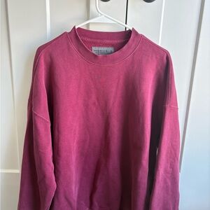 Abercrombie & Fitch Men's Maroon Crewneck Sweater